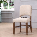 Wooden Frame Line Upholstered Dining Armchair